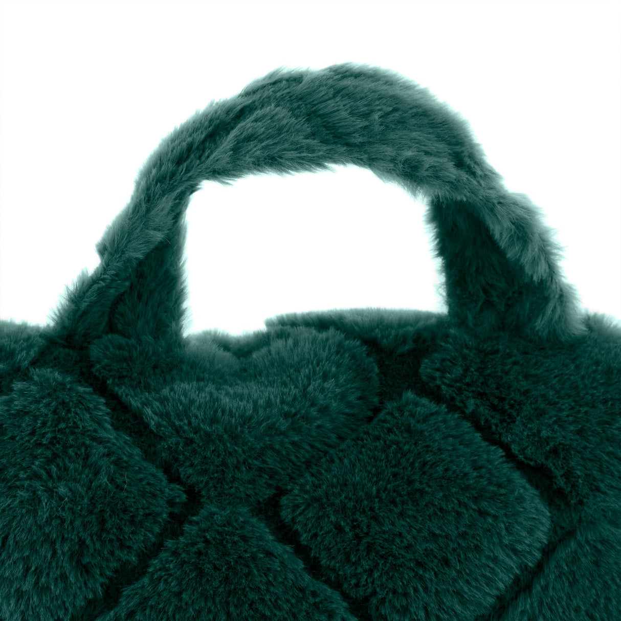 Catherine Lansfield Cosy Diamond Filled Cushion 43cm x 43cm - Bottle Green - Cosy Diamond Cuddle Chair Bottle Green