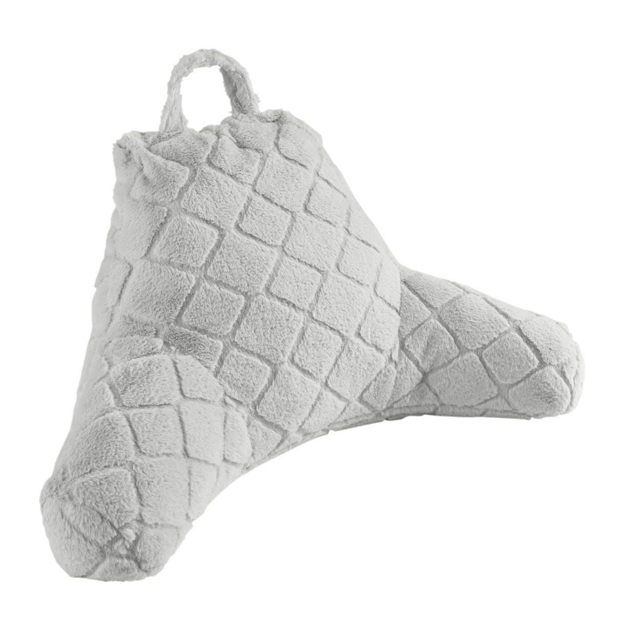 Catherine Lansfield Cosy Diamond Filled Cushion 43cm x 43cm - Silver - Cosy Diamond Cuddle Chair Silver