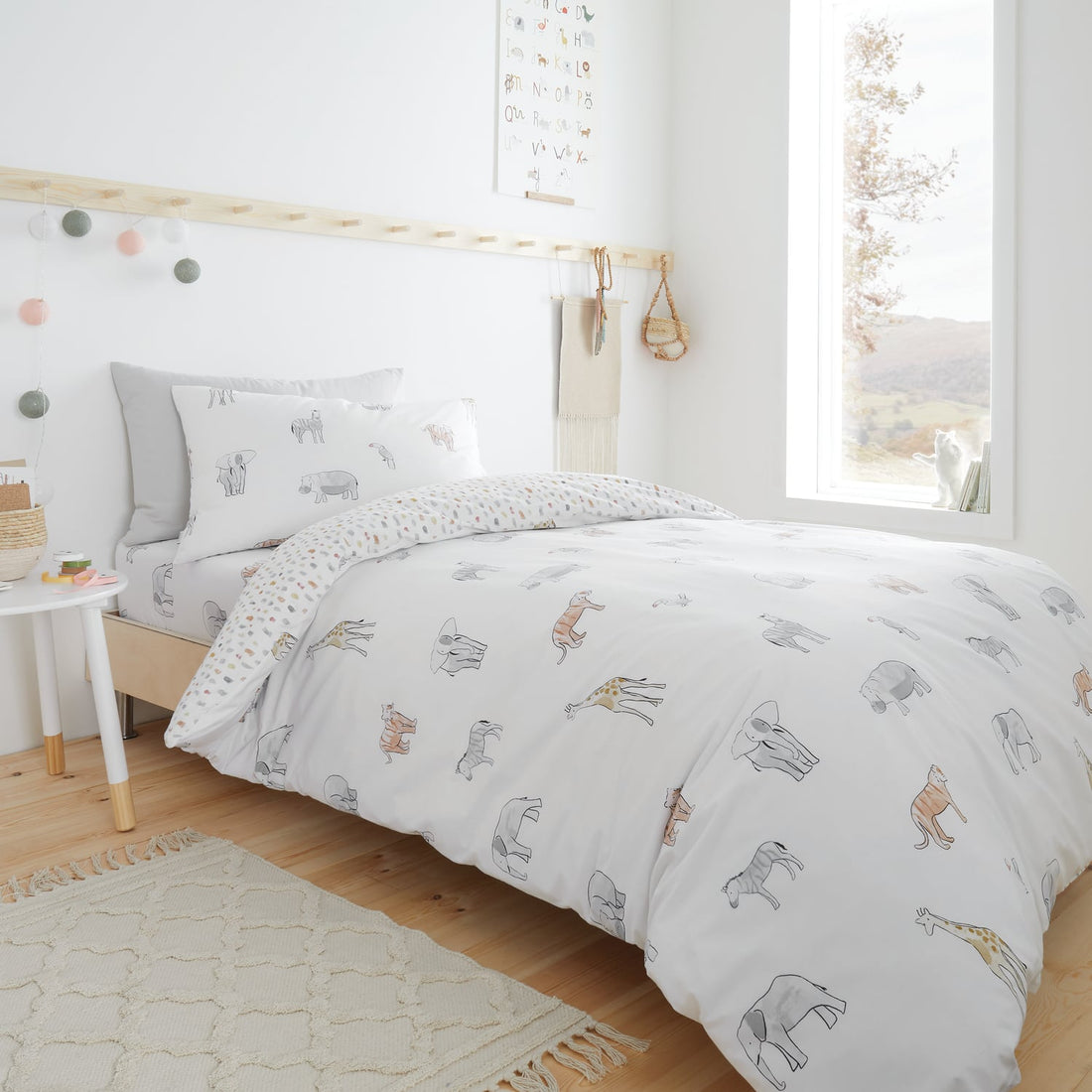 Bianca Fine Linens Zoo Animals Duvet Cover Set