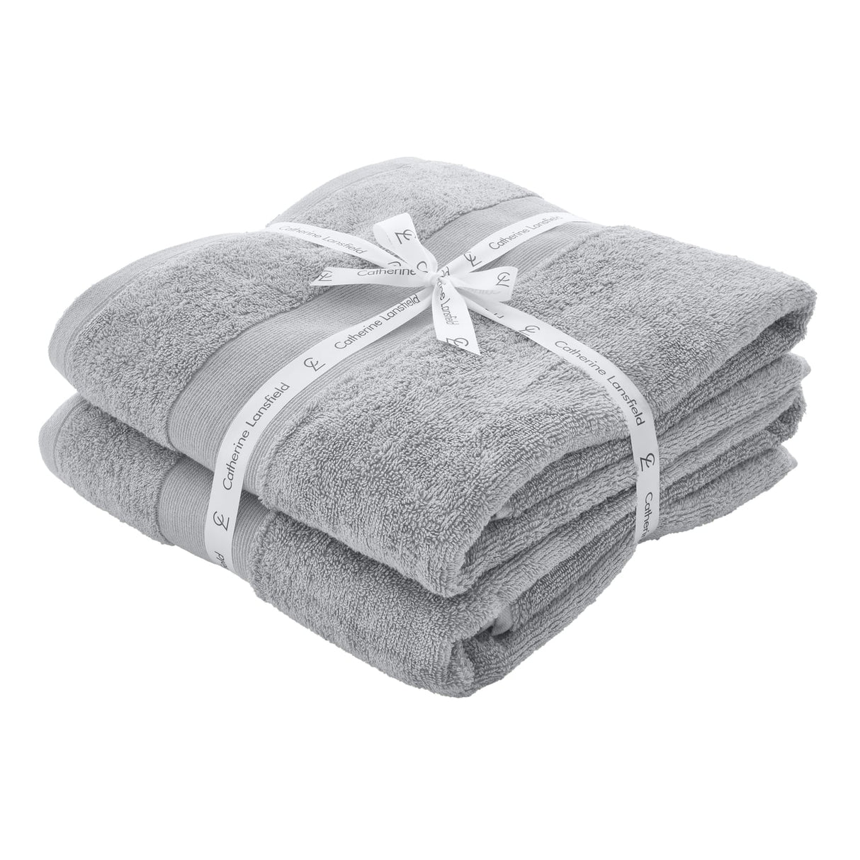 Catherine Lansfield Anti-Bacterial 500gsm 6 Piece Towel Bale - Silver