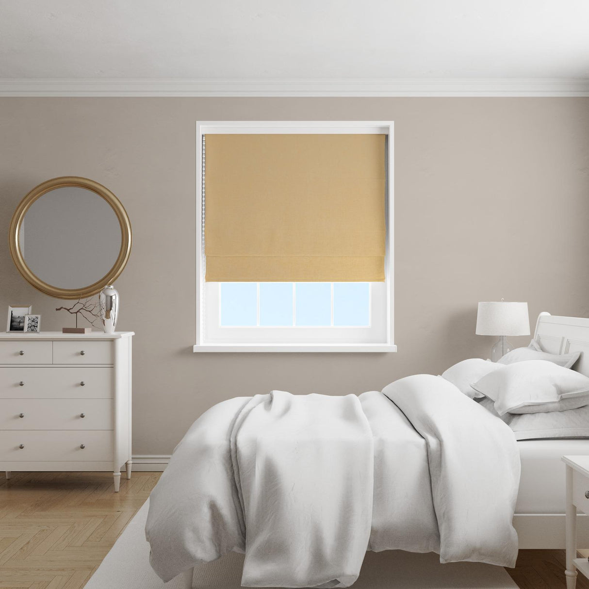 Seelay Lemon Made To Measure Roman Blind by Style Furnishings