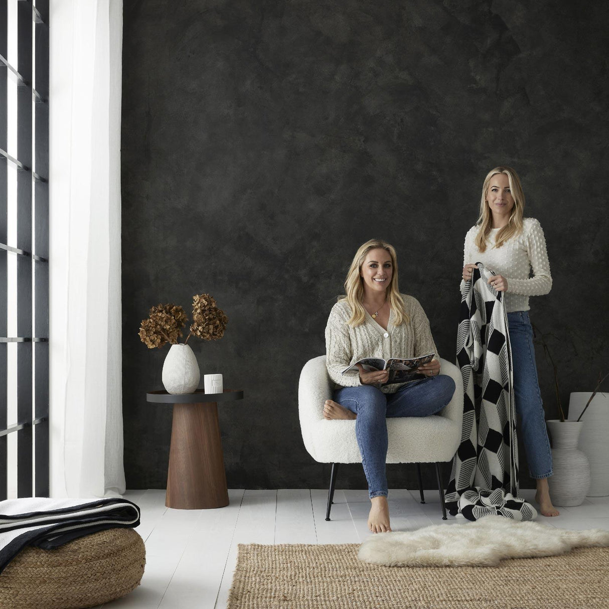 Knitted Cube Throw by Style Sisters