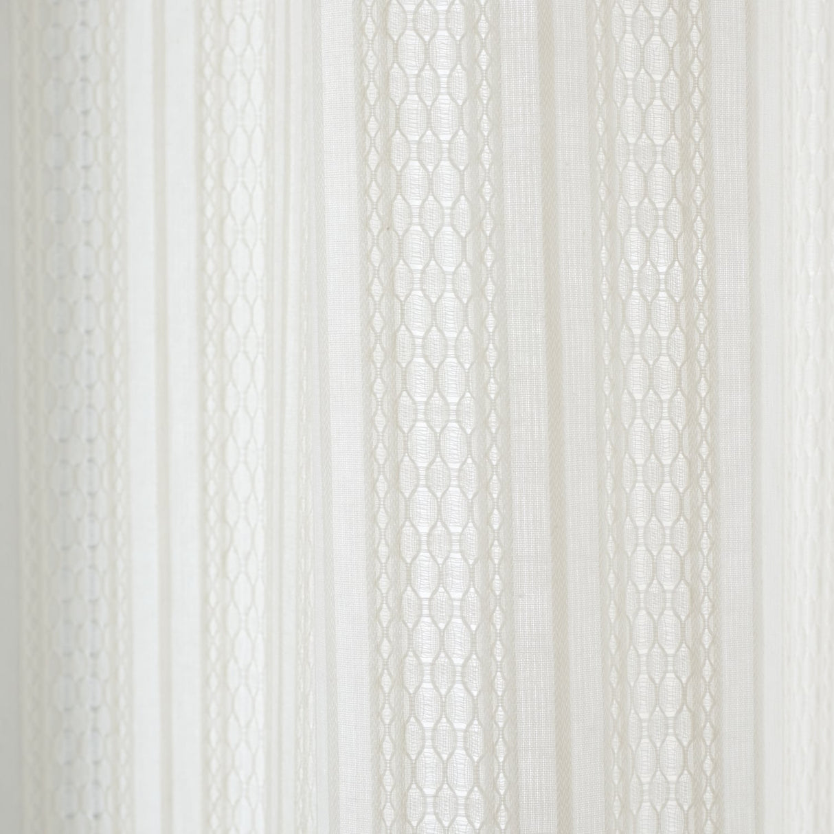 Pineapple Elephant Zofia Broderie Anglaise Voile Curtain Panel - Olive Jacquard - Zofia Broderie Anglaise