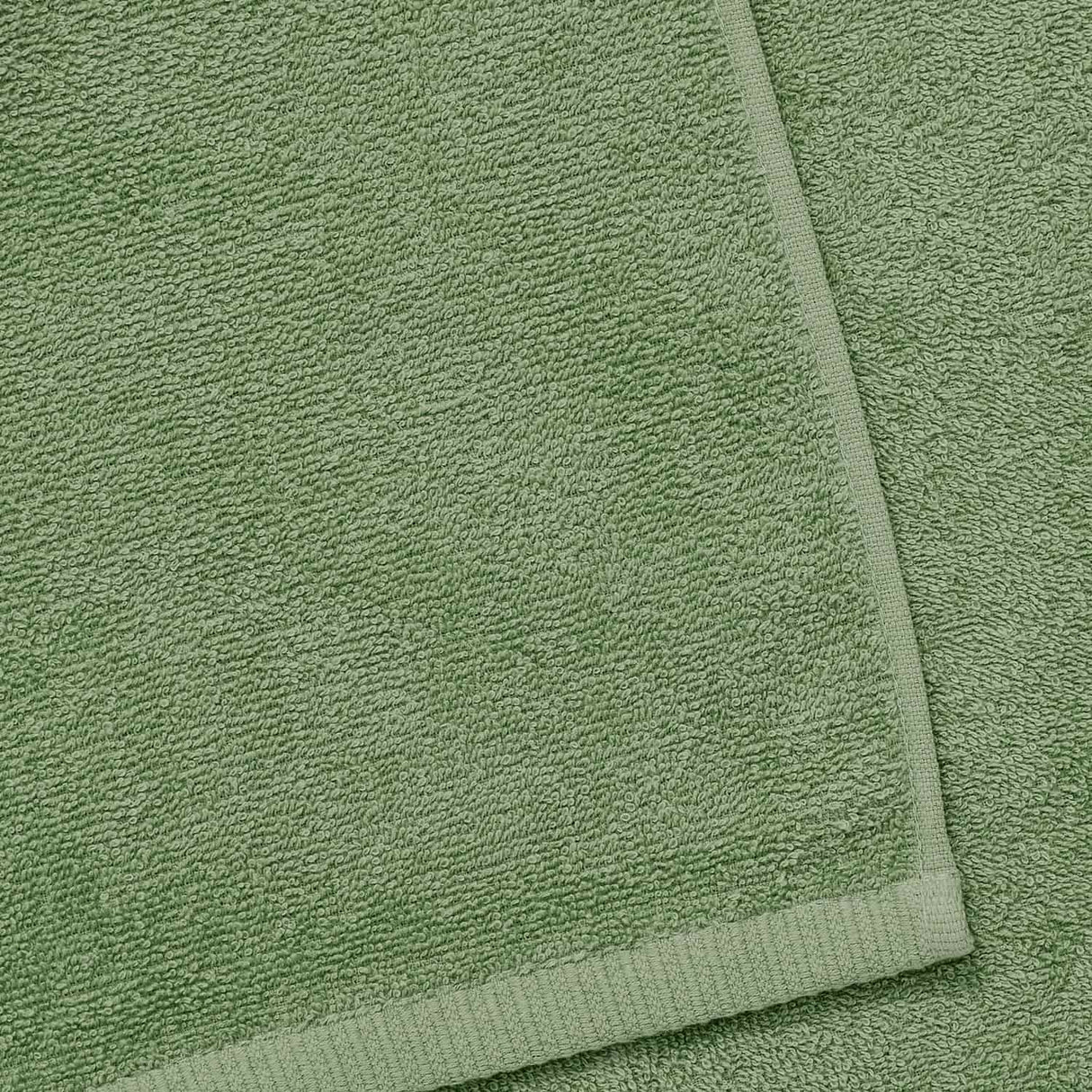 Catherine Lansfield Quick Dry Cotton Face Cloths 4 Pack 30x30cm - Sage Green - Quick Dry Towel Sage Green