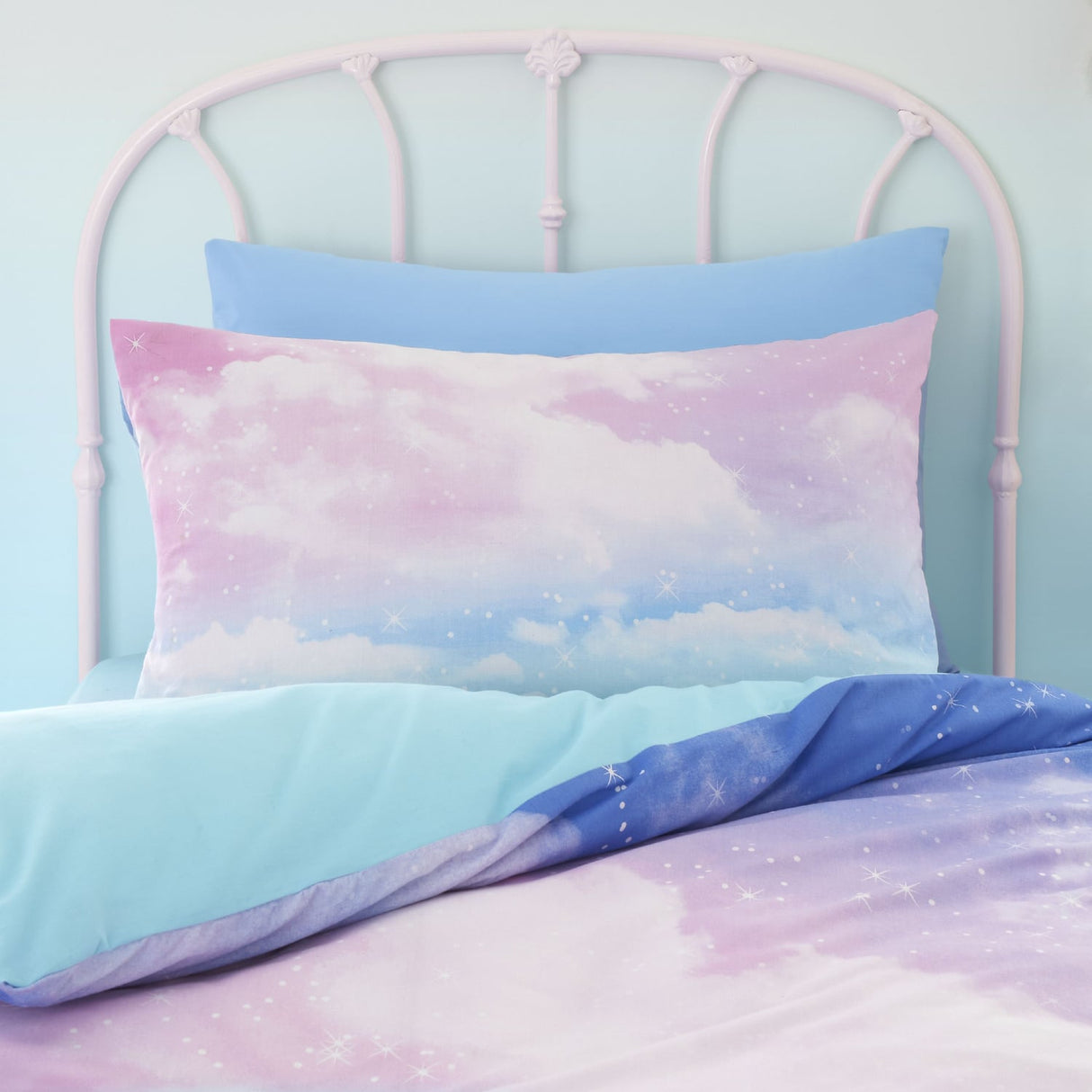 Catherine Lansfield Ombre Rainbow Clouds Duvet Cover Set - Ombre Rainbow Clouds Duvet Set