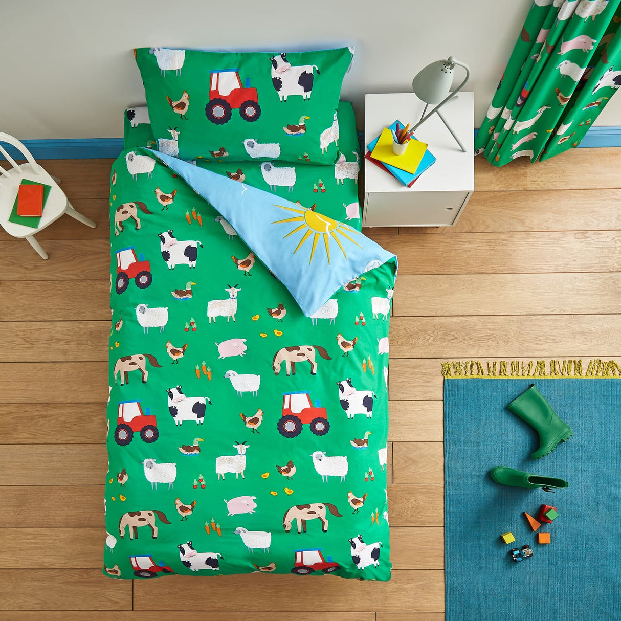 Catherine Lansfield Farmyard Animals Duvet Cover Set - Farmyard Animals Duvet Set