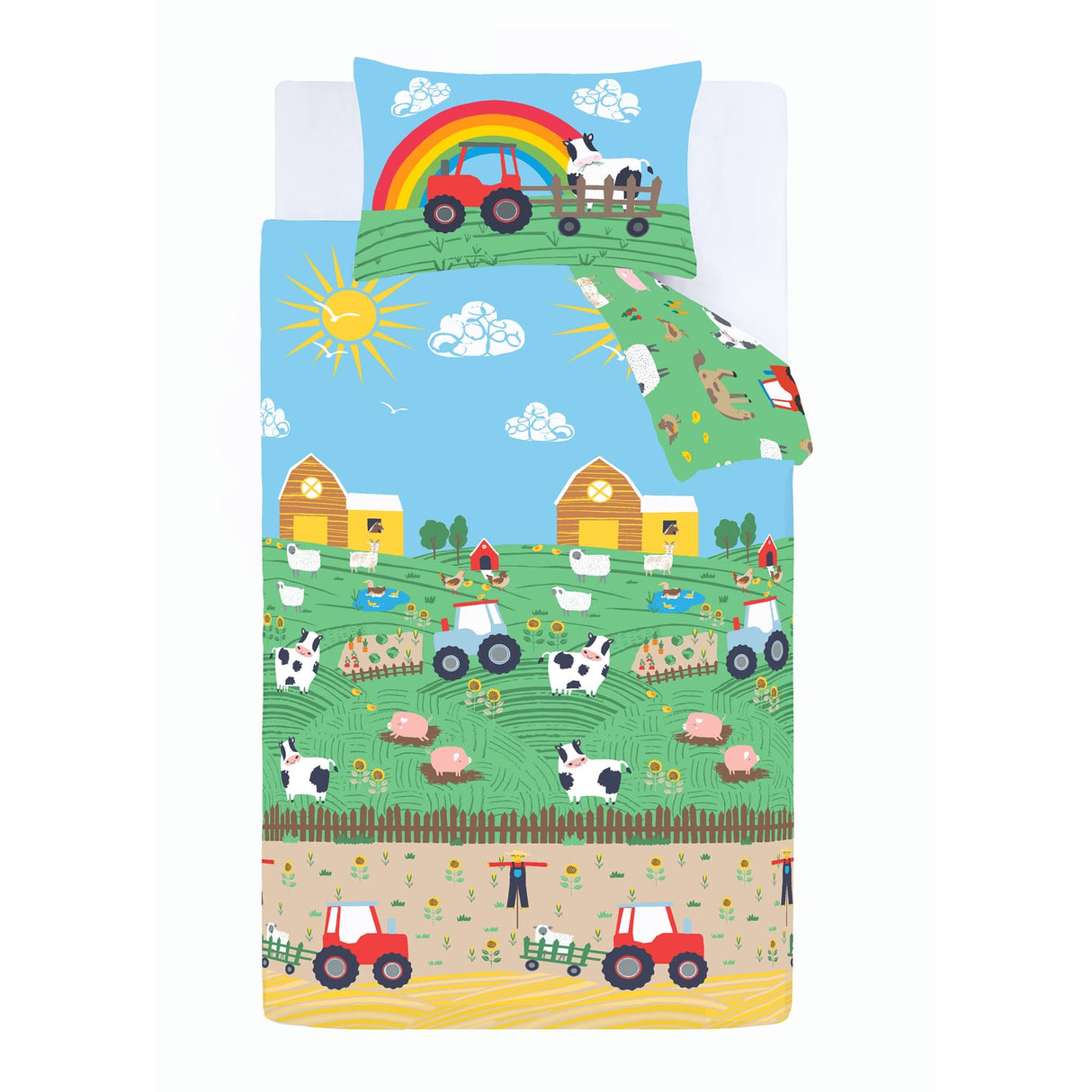 Catherine Lansfield Farmyard Animals Duvet Cover Set - Farmyard Animals Duvet Set