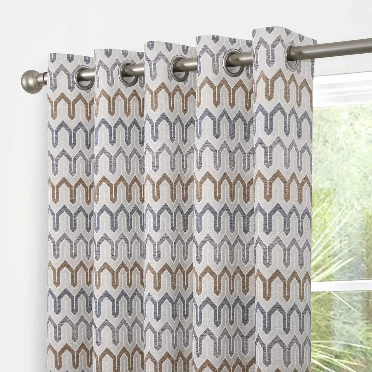 Arcadia Chenille Eyelet Curtains by Curtina