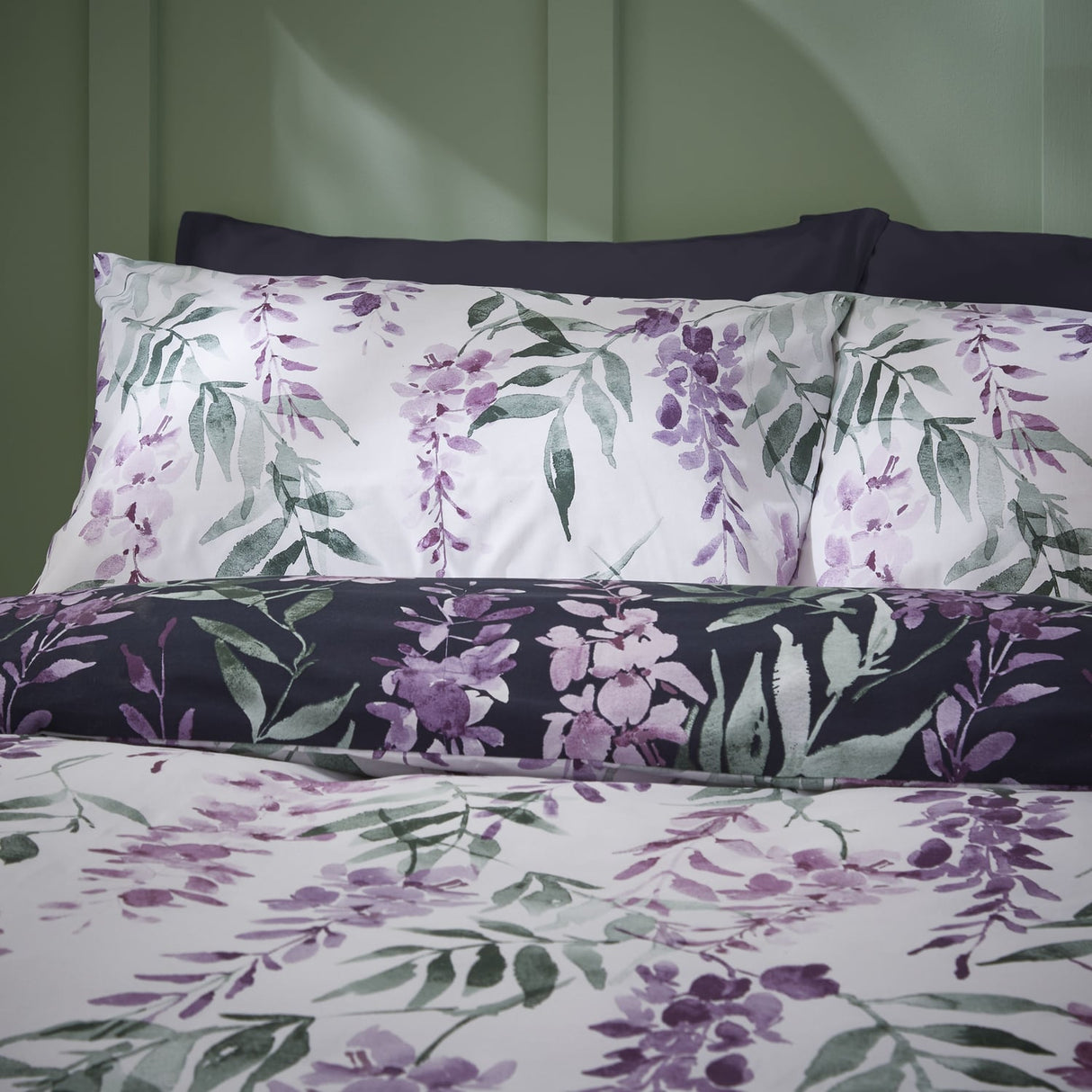 Catherine Lansfield Wisteria Duvet Cover Set - Wisteria Duvet Set