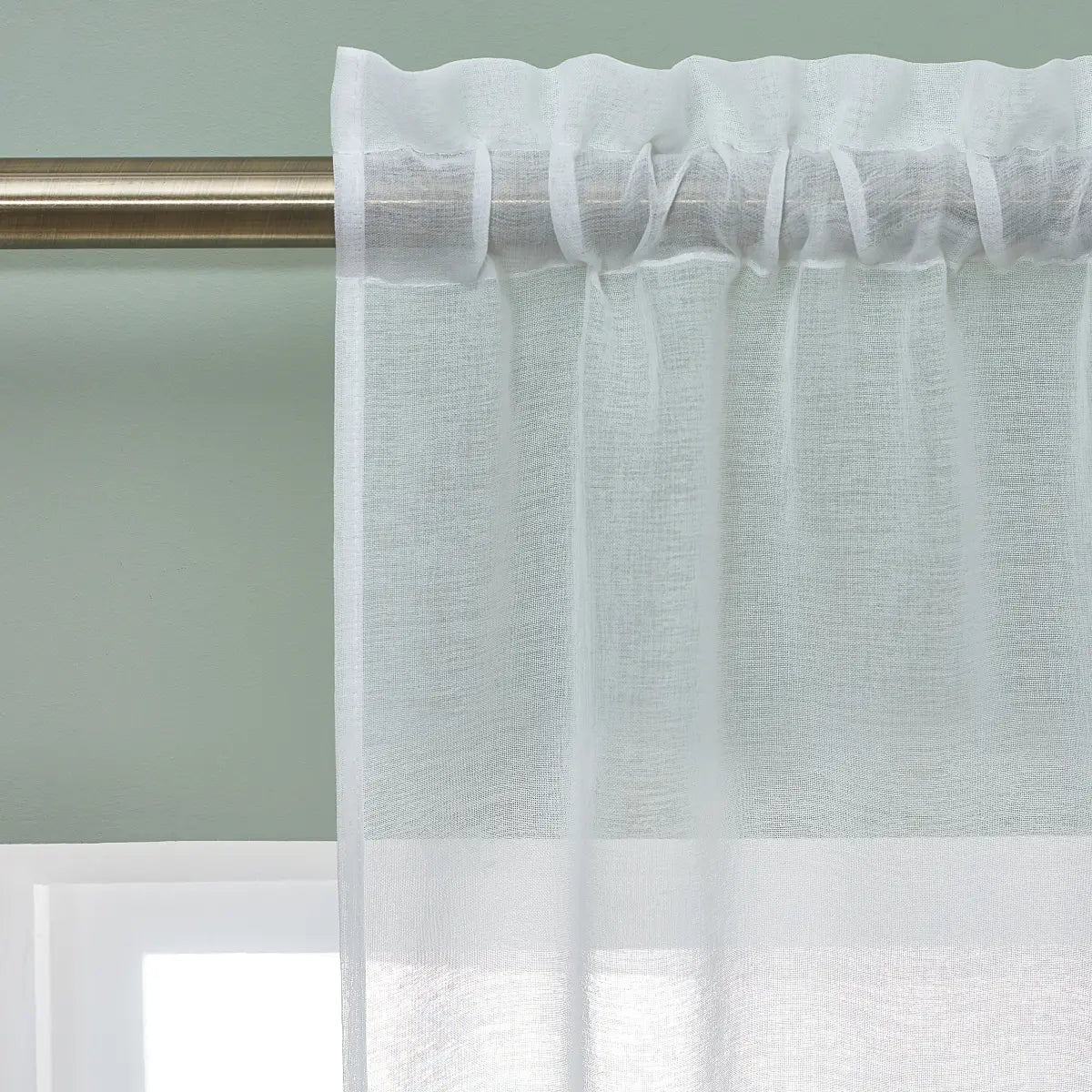 Countryside Floral Slot Top Voile Curtain Panel by Catherine Lansfield