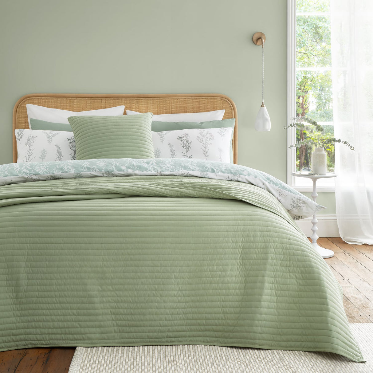 Bianca Fine Linens Quilted Lines Bedspread - Quilted Lines Bedspread
