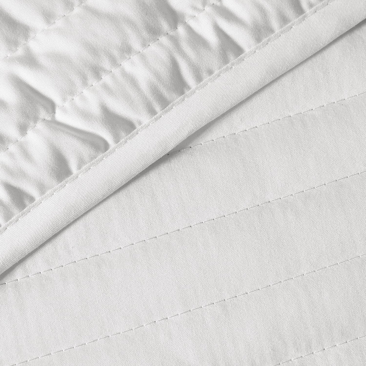 Bianca Fine Linens Quilted Lines Bedspread - Quilted Lines Bedspread White