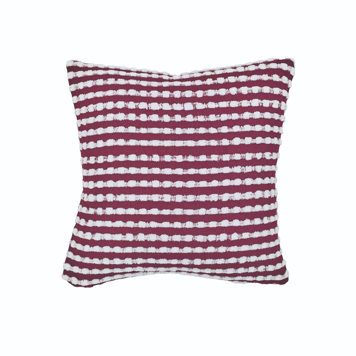 Catherine Lansfield Stab Stitch Filled Cushion 43cm x 43cm - Plum image 5