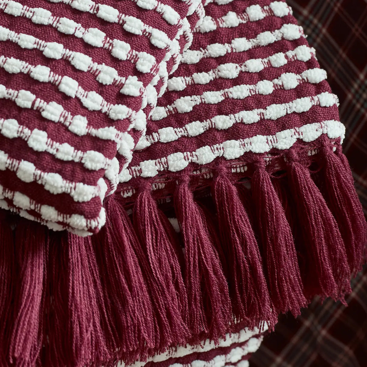 Catherine Lansfield Stab Stitch Cosy Throw Blanket 125cm x 150cm 3