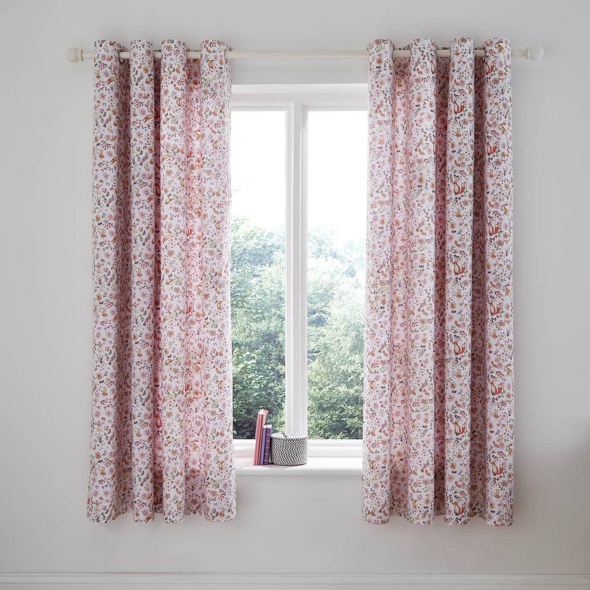 Catherine Lansfield Enchanted Butterfly Kids Eyelet Curtains Polycotton - Enchanted Butterfly Curtains