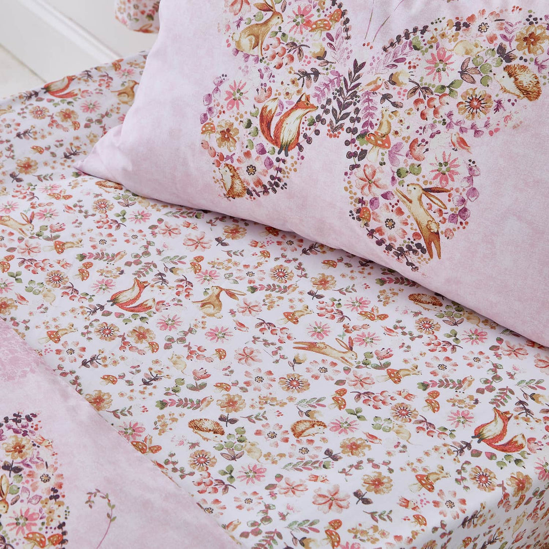 Catherine Lansfield Enchanted Butterfly 25cm Deep Fitted Sheet