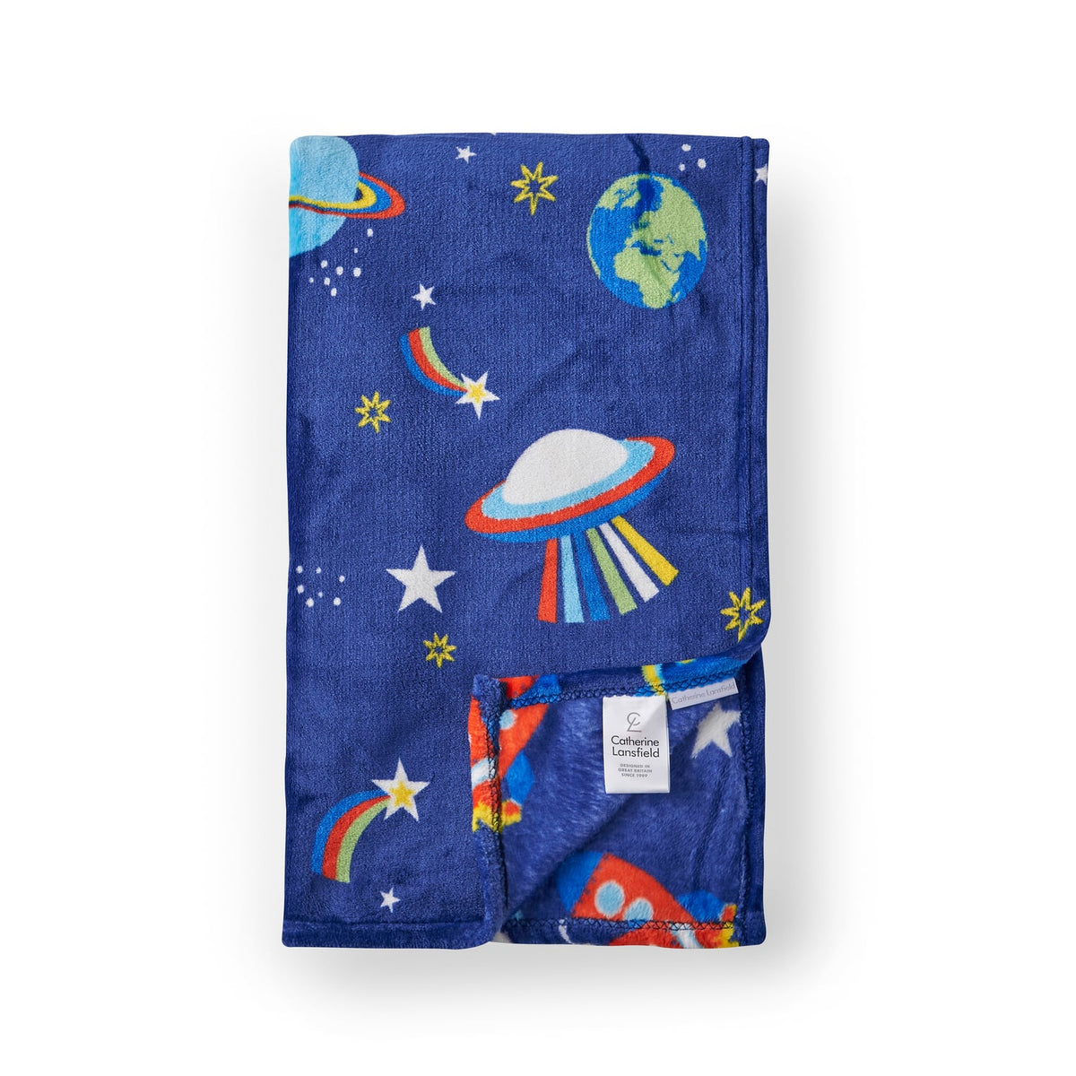Catherine Lansfield Lost in Space Kids Cosy Throw - Lost In Space Throw