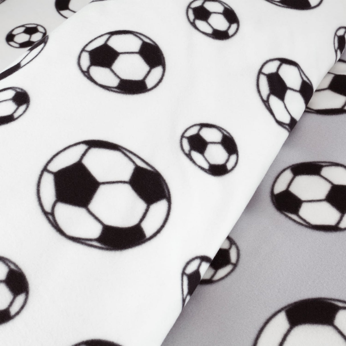 Catherine Lansfield Football Fleece Duvet Cover Set - Football Fleece Duvet Set