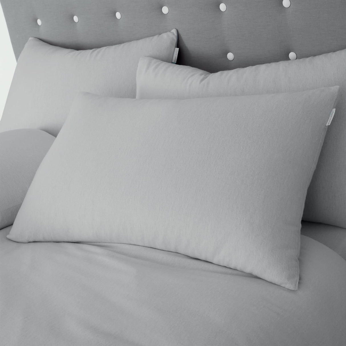 Catherine Lansfield Brushed Cotton Duvet Cover Set - Brushed Cotton Grey Duvet Set