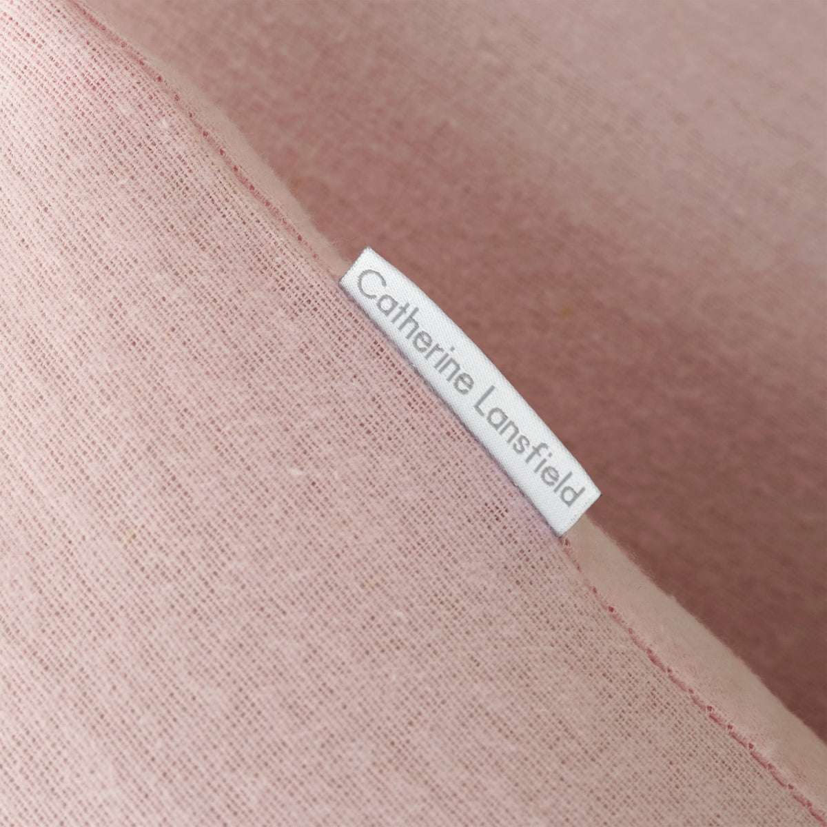 Catherine Lansfield Brushed Cotton Duvet Cover Set - Brushed Cotton Pink Duvet Set