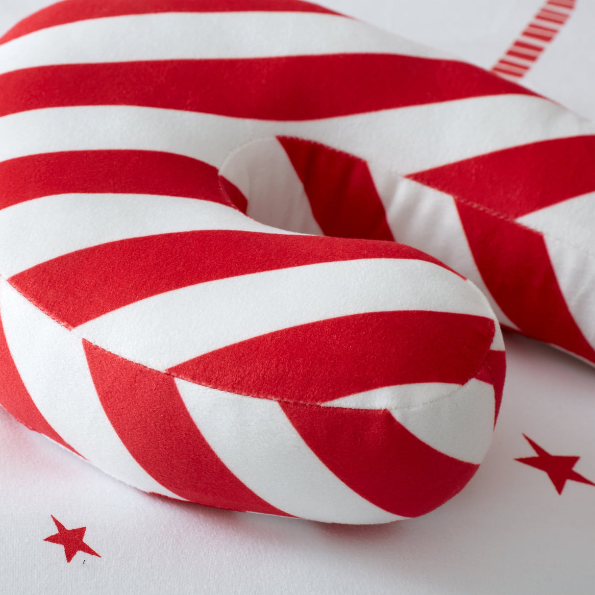 Catherine Lansfield Christmas Candy Cane 3D Novelty Filled Cushion - Christmas Candy Cane Cushion