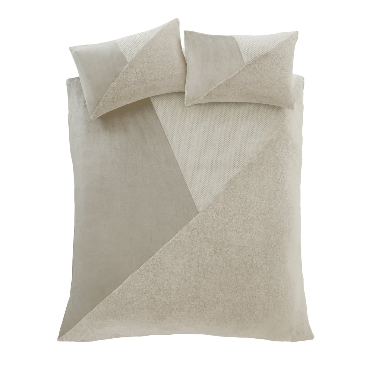 Catherine Lansfield Larsson Geo Cosy Collection Duvet Cover Set - Cosy Larsson Geo Fleece Duvet Set