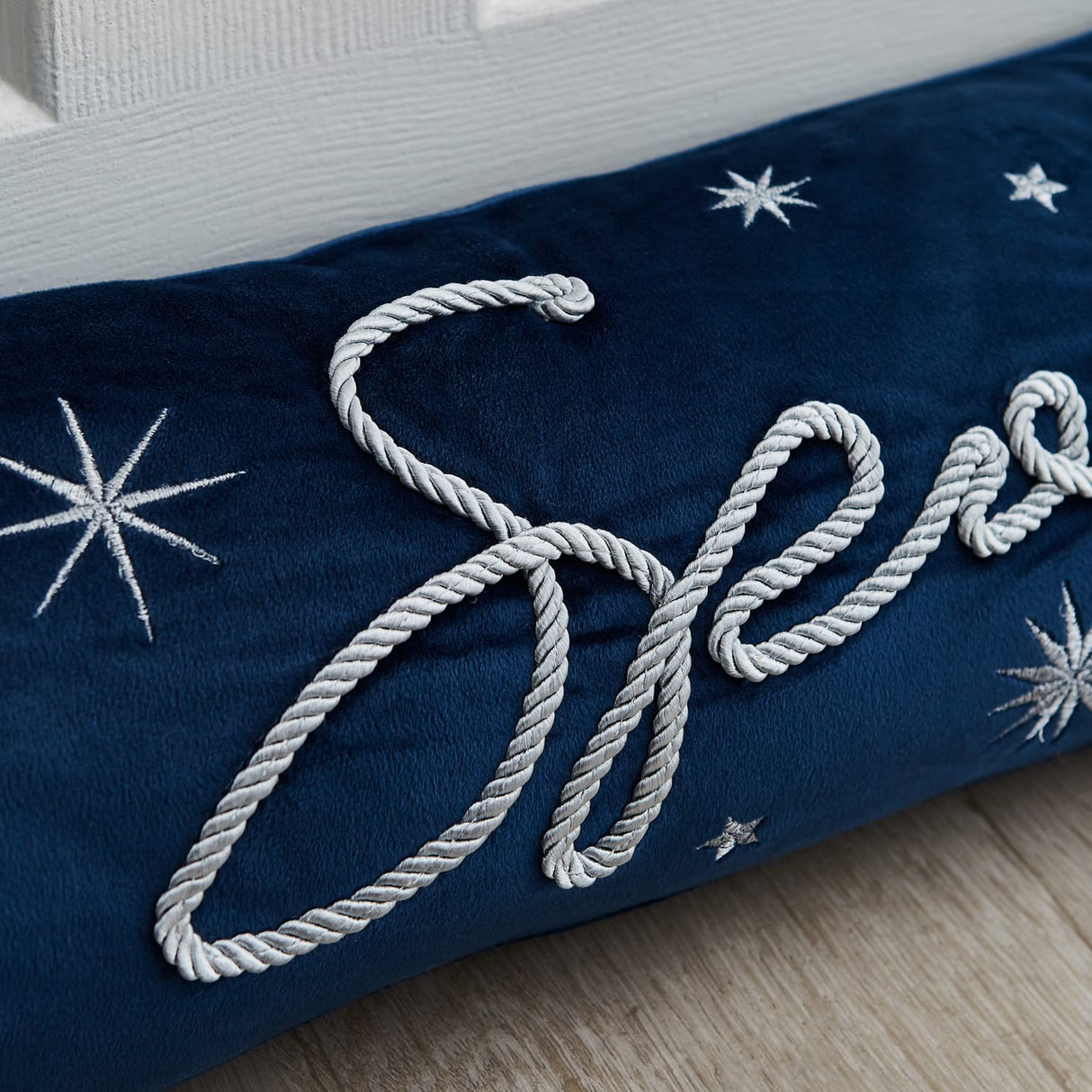 Catherine Lansfield Christmas Sparkle Draught Excluder - Sparkle Blue Draught Excluder