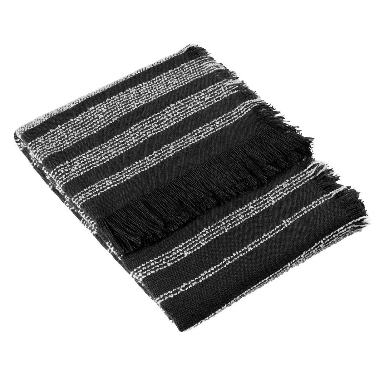 Jour Woven Fringed Throw Blanket 130cm x 180cm by furn.
