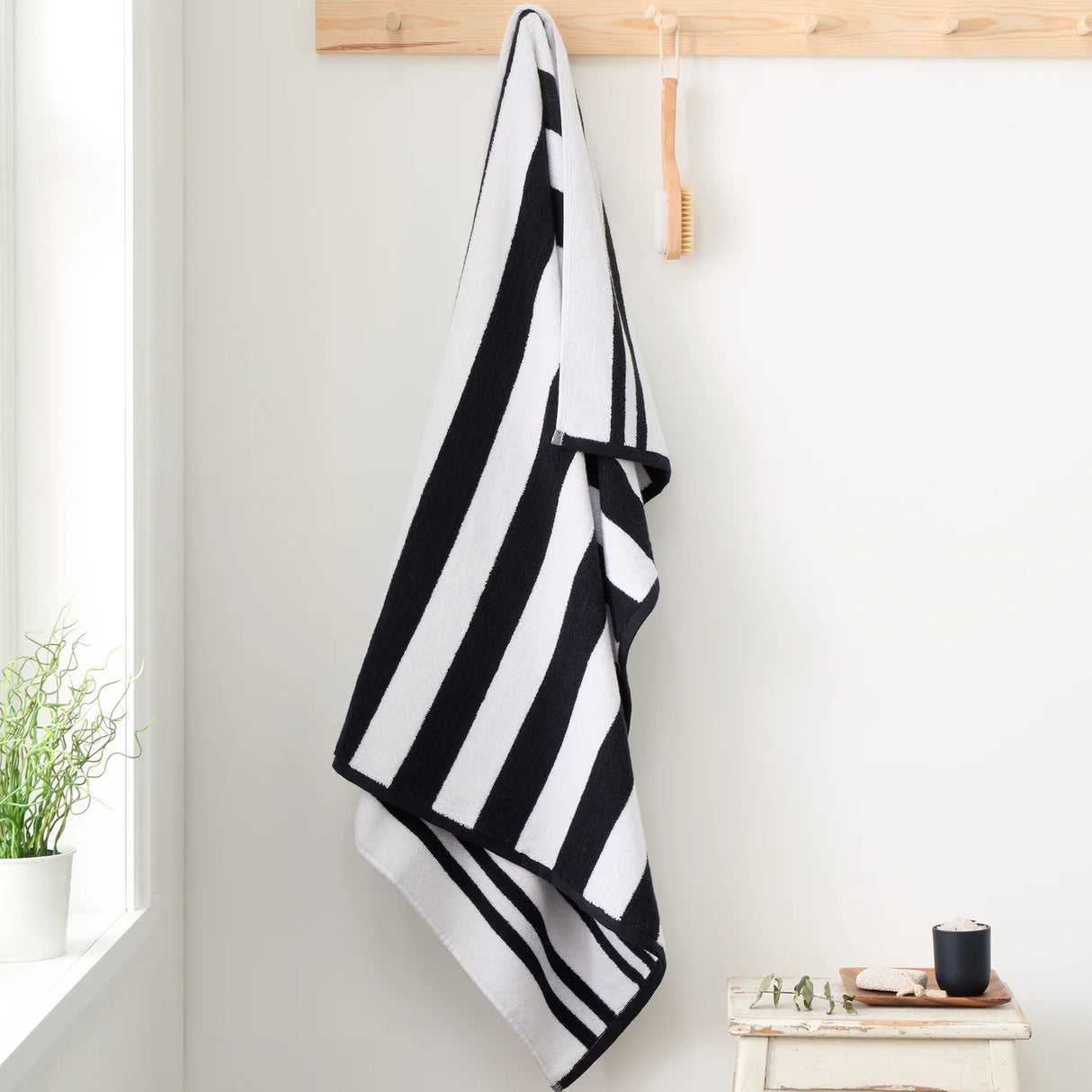 Bianca Reversible Stripe 600gsm Cotton Jacquard Towels