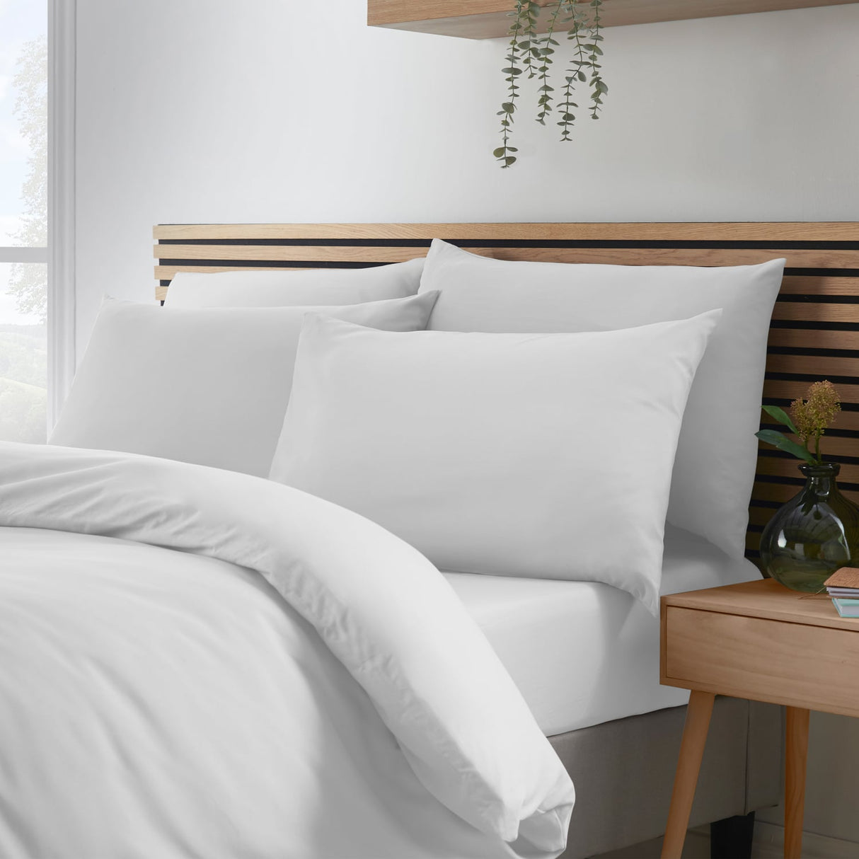 Catherine Lansfield So Soft Non Iron Duvet Cover Set - Easy So Soft Easy Iron White Duvet Set