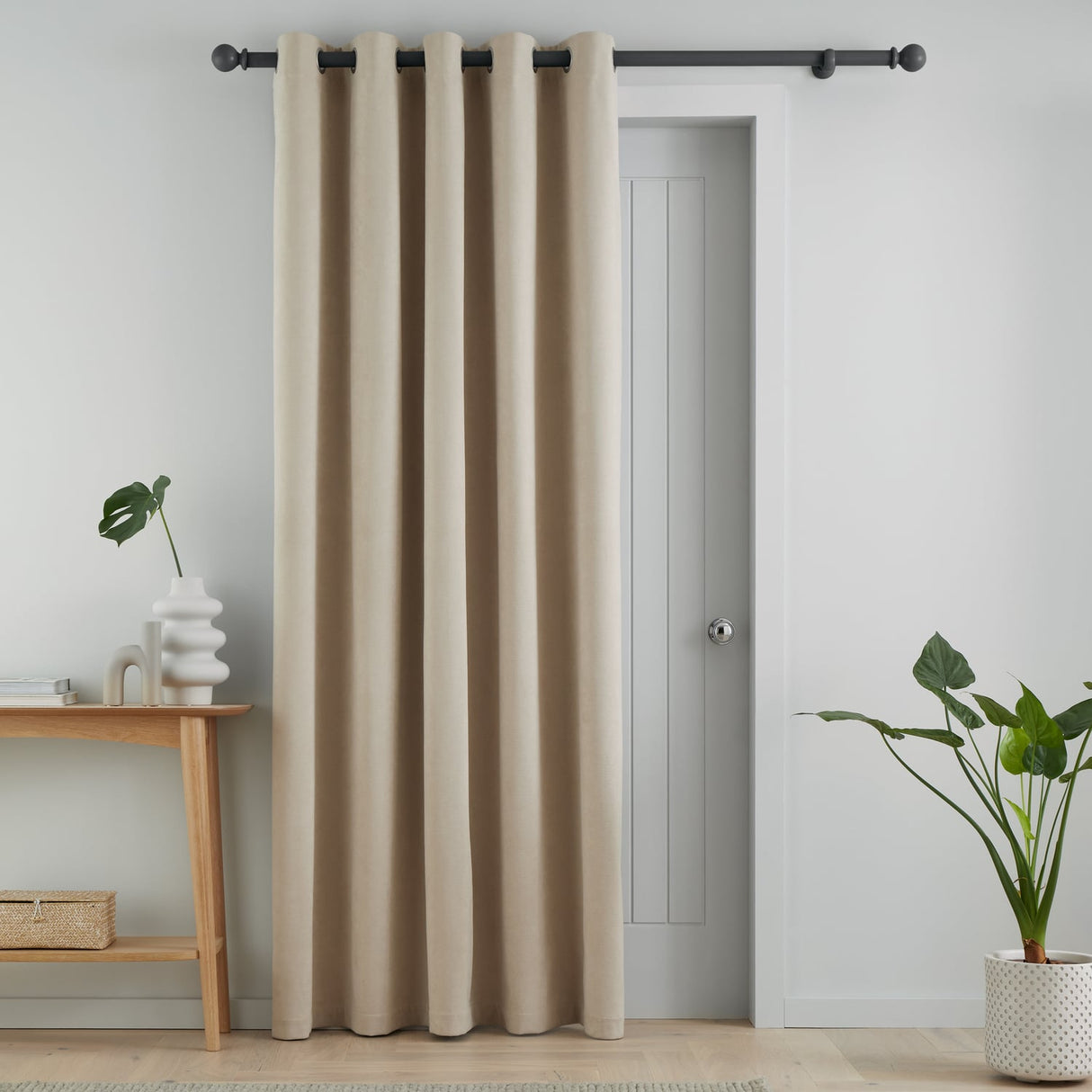 Catherine Lansfield Wilson Cosy Draught Excluder - Wilson Door Panel Natural