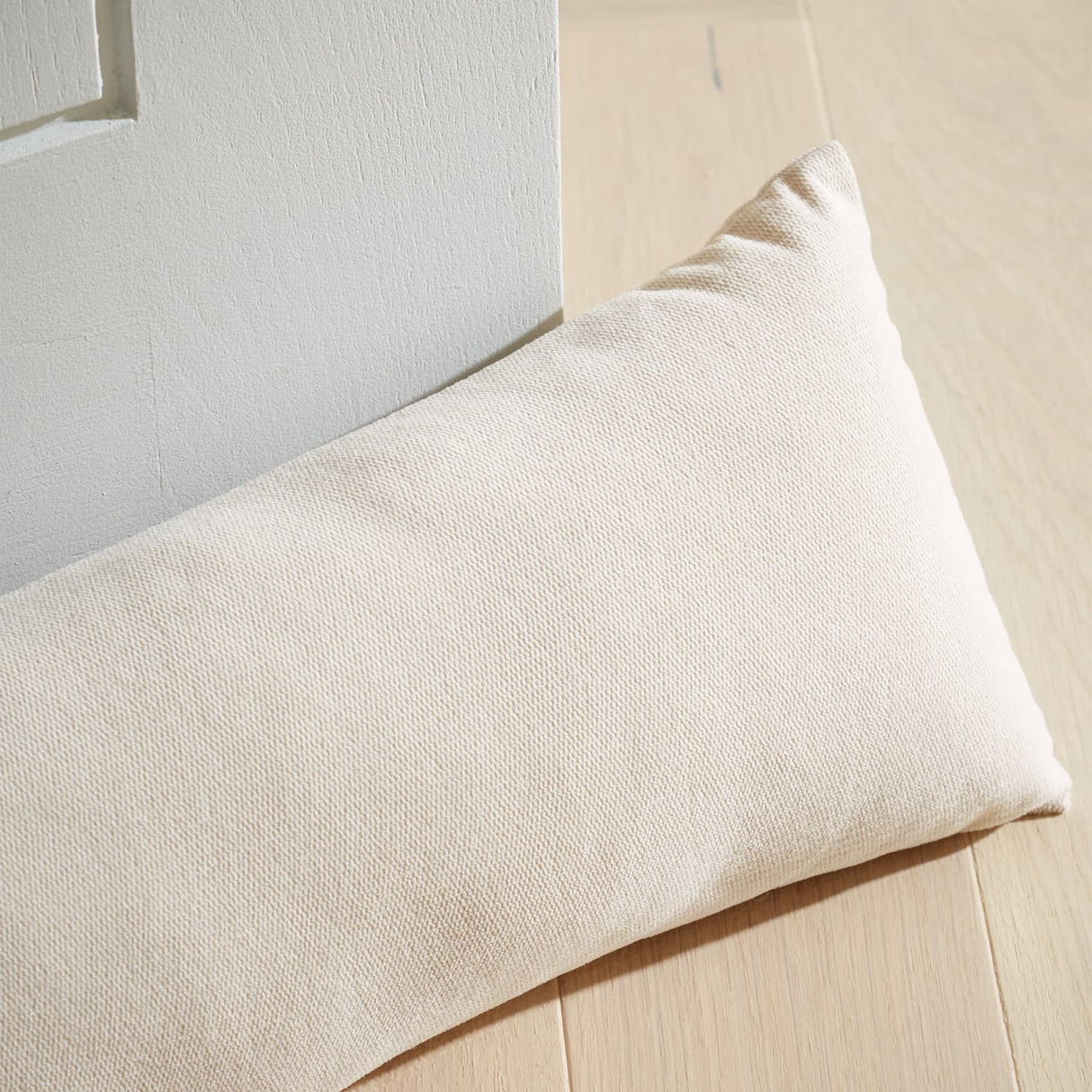 Catherine Lansfield Wilson Cosy Draught Excluder - Wilson Velvet Draught Excluder Natural