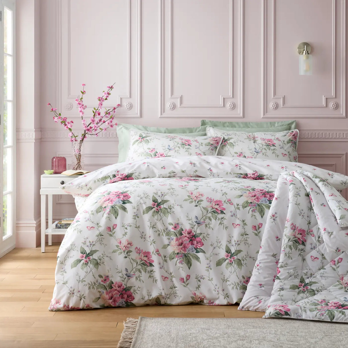 Bridgerton Penelope Floral Duvet Cover by Catherine Lansfield