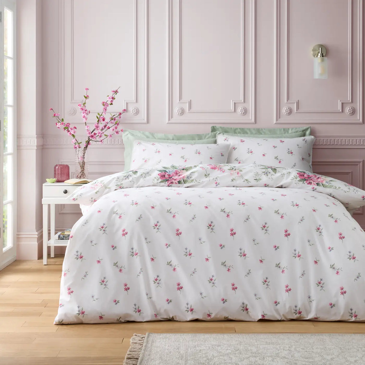 Bridgerton Penelope Floral Duvet Cover by Catherine Lansfield