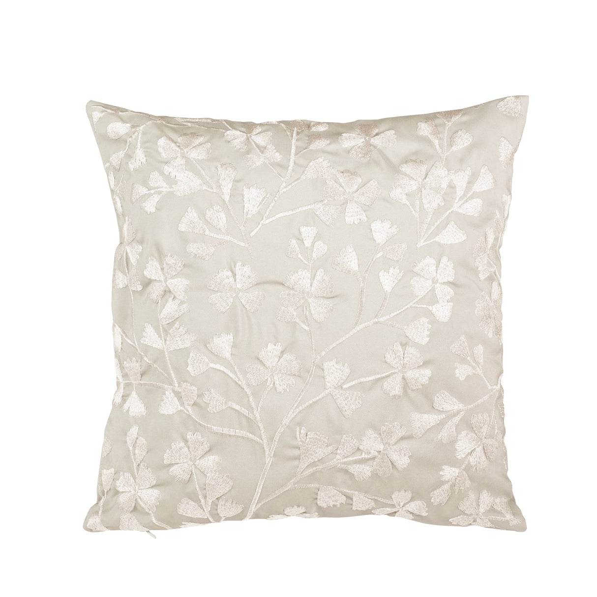 Catherine Lansfield Brooke Floral Filled Cushion 45cm x 45cm - Brooke Floral Cushion Natural