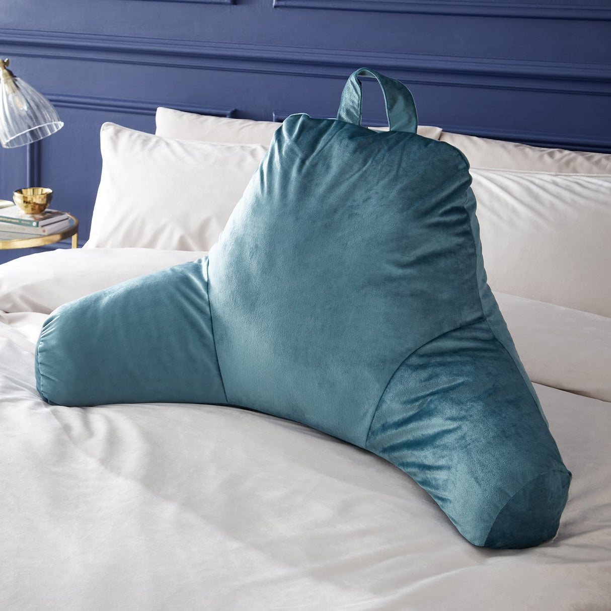 Catherine Lansfield Kingsley Cuddle Cushion Filled Back Support - Kingsley Chair Cushion Teal
