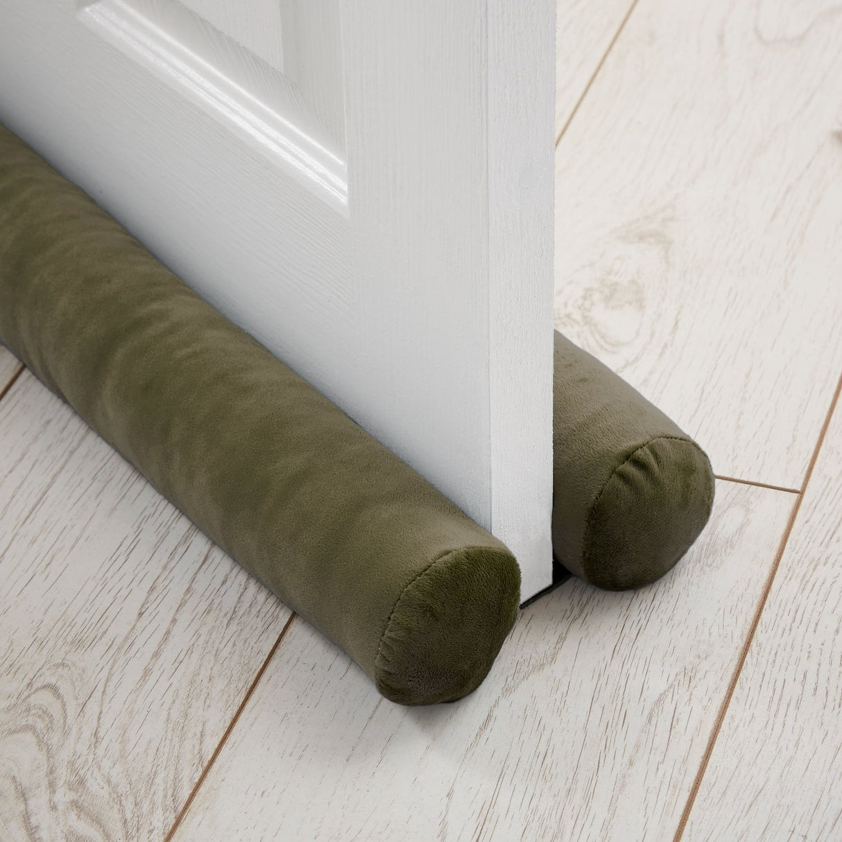 Catherine Lansfield Kingsley Cosy Draught Excluder - Kingsley Draught Excluder Olive Green