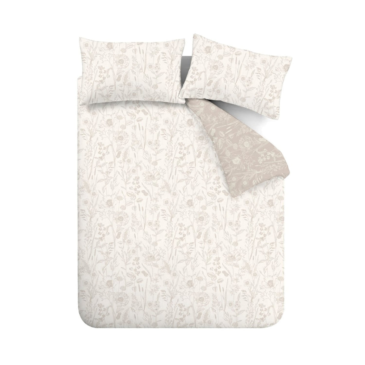 Bianca Fine Linens Brushed Floral Toile Duvet Cover Set - Brushed Floral Toile Duvet Set