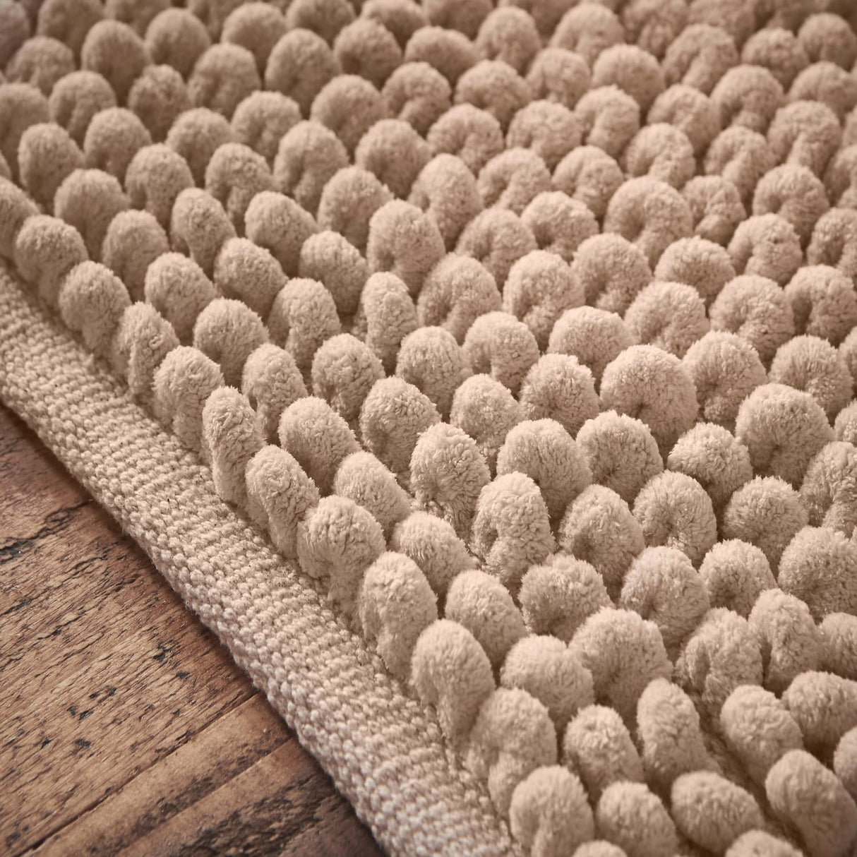 Bianca Aspen Bobble Blue Bath Mat 50x80cm - Aspen Bobble Natural
