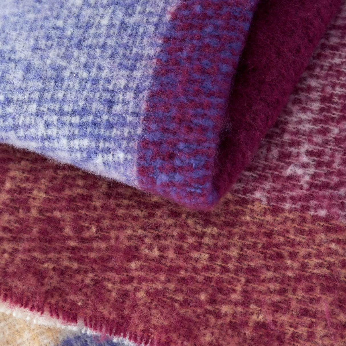 Catherine Lansfield Faux Mohair Check Cosy Throw Blanket 130cm x 170cm - Faux Mohair Check Throw