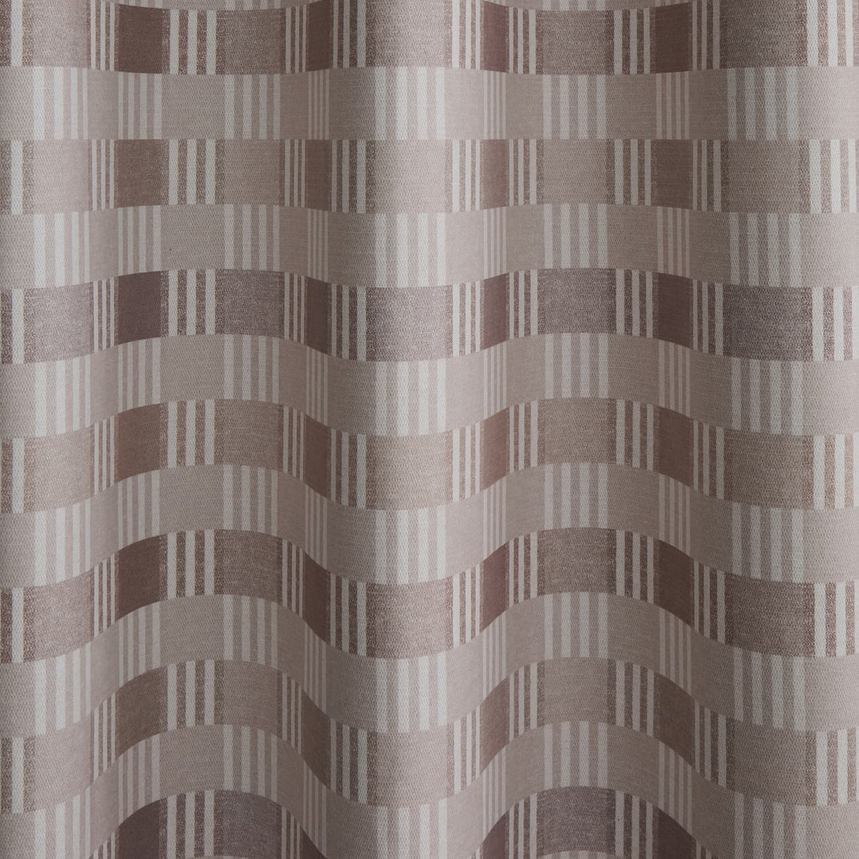Catherine Lansfield Wilson Check Blackout Eyelet Curtains - Natural Thermal - Wilson Check Curtains Natural