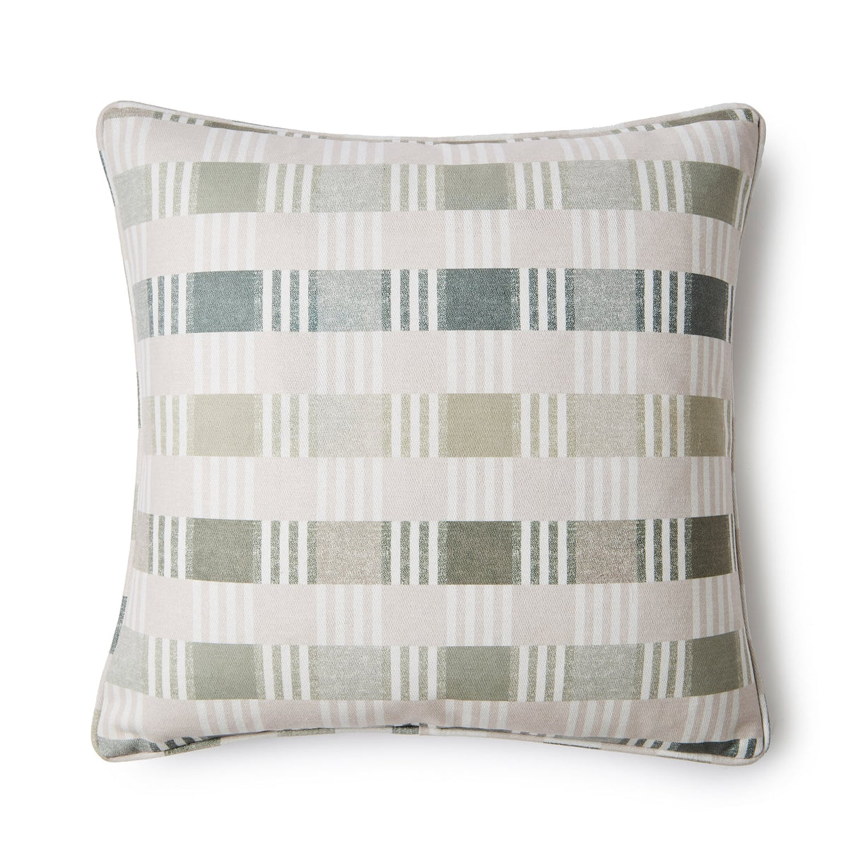 Catherine Lansfield Wilson Check Cushion Cover 45cm x 45cm - Wilson Check Cushion Green