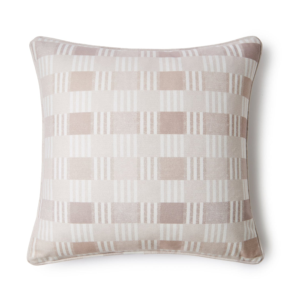 Catherine Lansfield Wilson Check Cushion Cover 45cm x 45cm - Wilson Check Cushion Natural