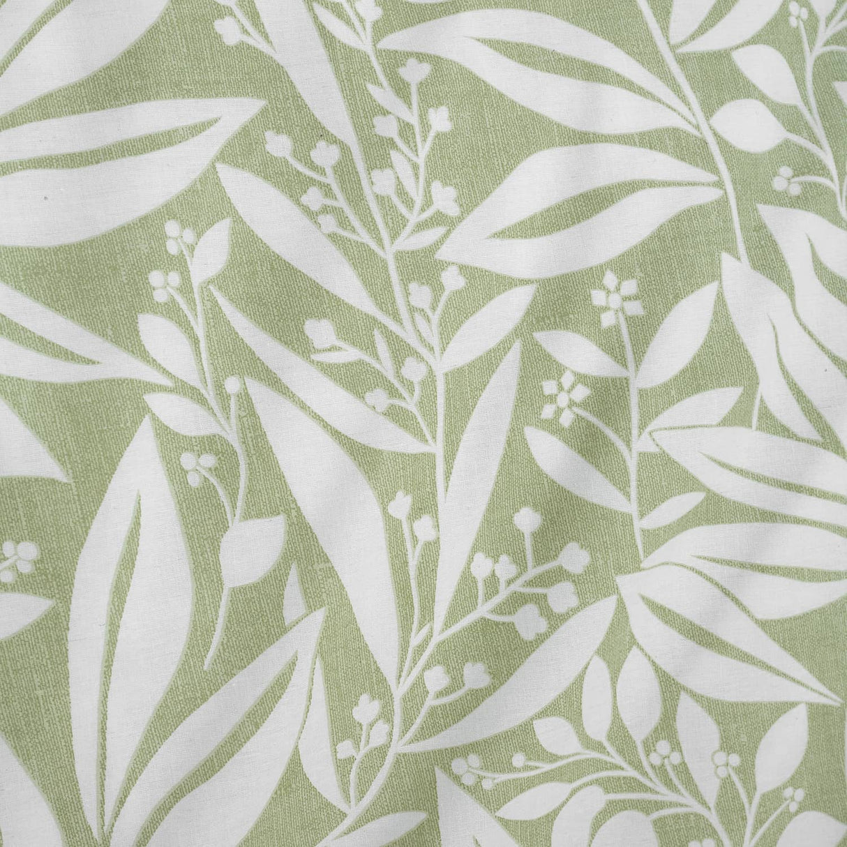 Catherine Lansfield Sorrel Leaf Duvet Cover Set - Sorrel Leaf Green Duvet Set