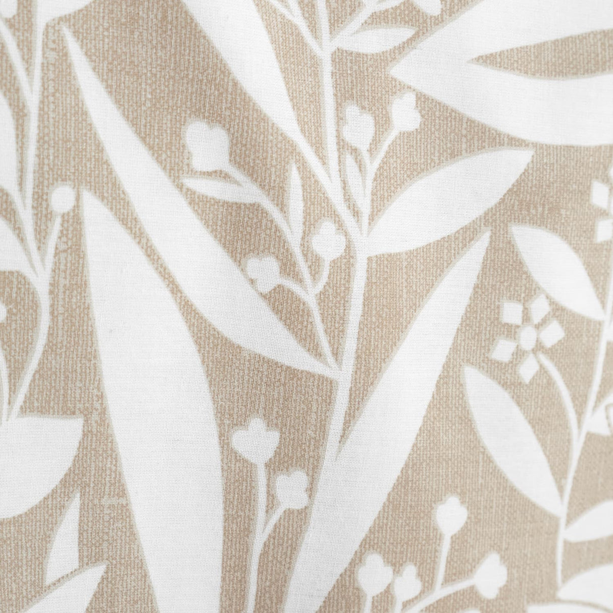 Catherine Lansfield Sorrel Leaf Duvet Cover Set - Sorrel Leaf Natural Duvet Set