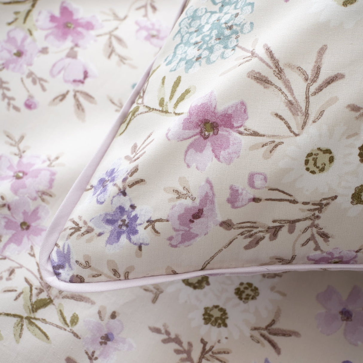 Bianca Ditsy Floral 200 Thread Count Cotton Reversible Duvet Cover Set - Lilac - Ditsy Floral