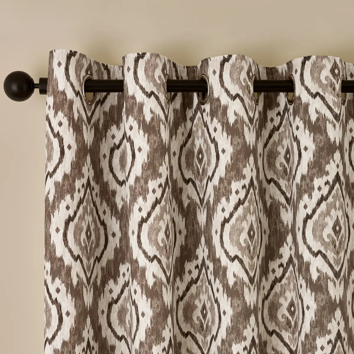 Suri Geo Lined Eyelet Curtains by Catherine Lansfield