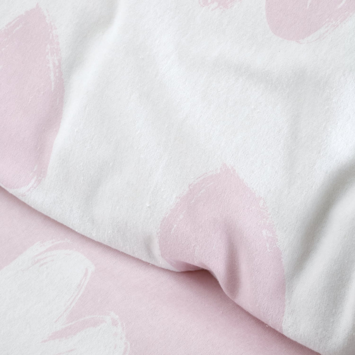 Catherine Lansfield Brushed Hearts Duvet Cover Set - Brushed Hearts Duvet Set Pink