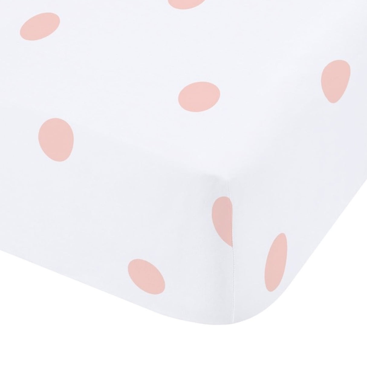 Catherine Lansfield Brushed Polka Dot 30cm Deep Fitted Sheet - Brushed Polka Dot Fitted Sheet Pink