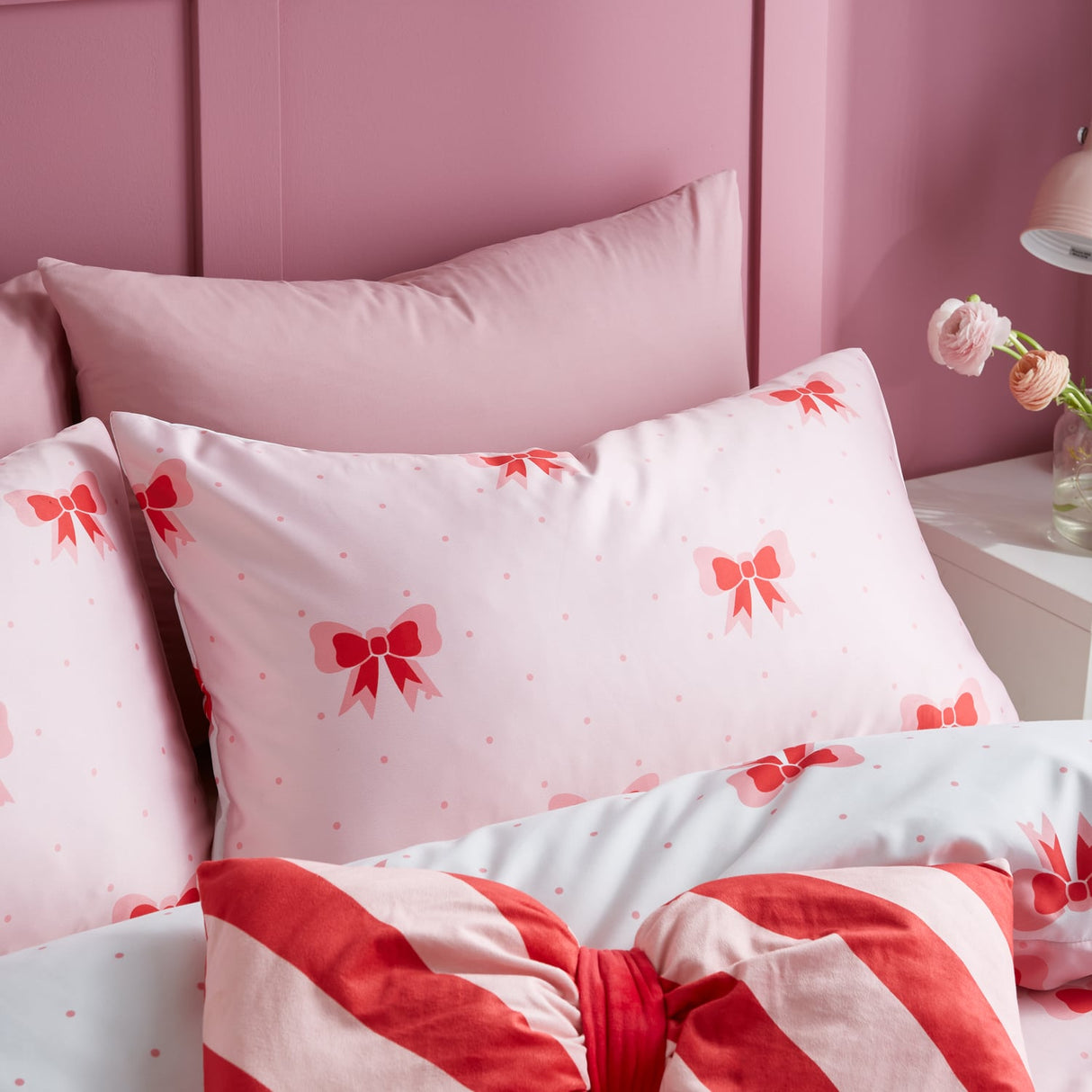 Sassy B Dotty Bows Duvet Cover Set - Dotty Bows Duvet Set